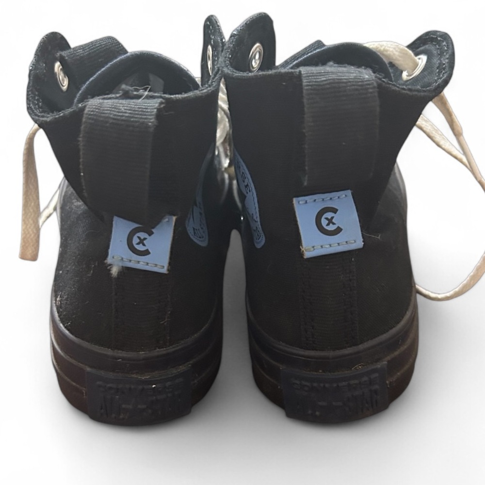 Converse Black High-Tops with White Accents - Picture 3 of 5